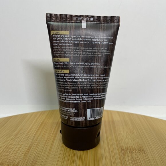 Every Man Jack Body Wash Sandalwood 2 oz Moisturizing Essential Oil Travel Size - Picture 3 of 4